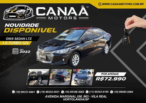 CHEVROLET ONIX 1.0 TURBO FLEX PLUS LTZ AUTOMÁTICO